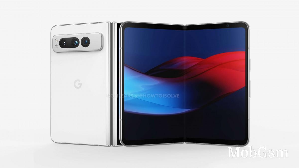 This is the Google Pixel Fold in render form