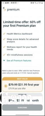 Fitbit Premium subscriptions are discounted, deal ends on January 17