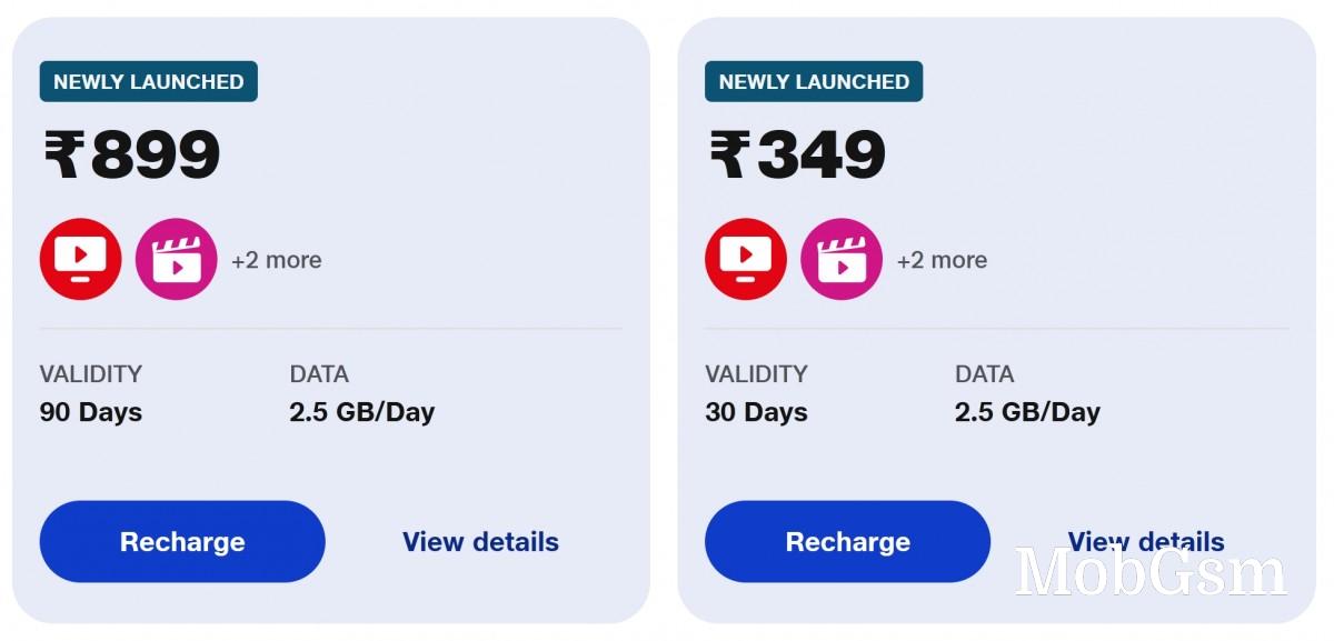 Jio has new 2.5GB/day data plans starting from INR 349