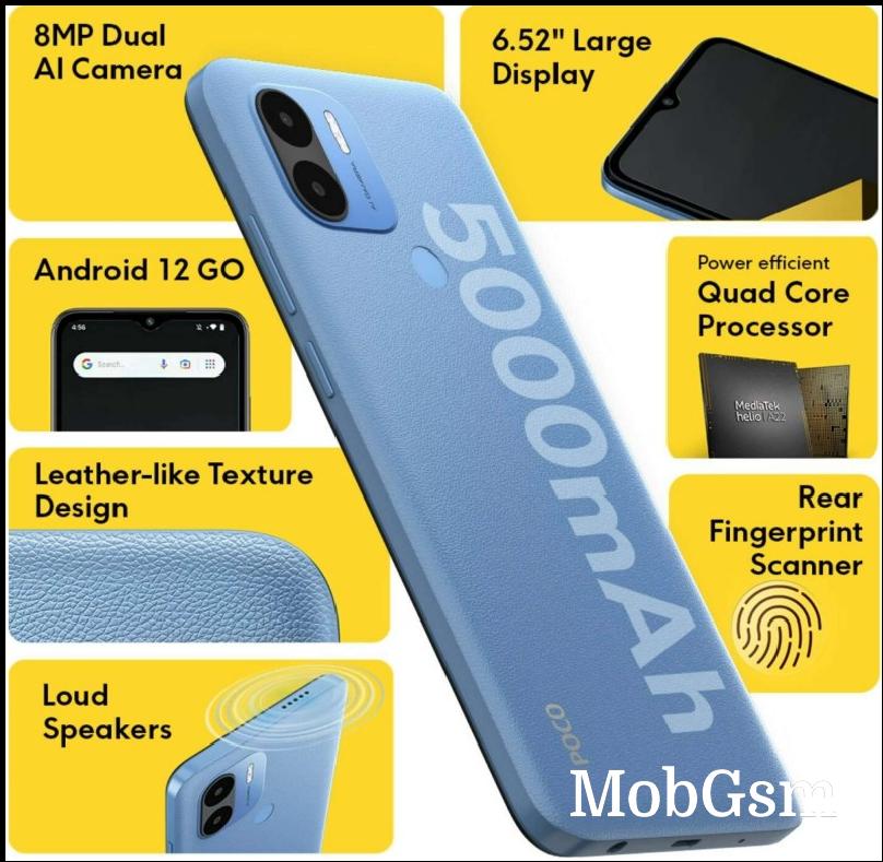 Poco C50 announced in India with 5,000mAh battery, INR 6,249 price