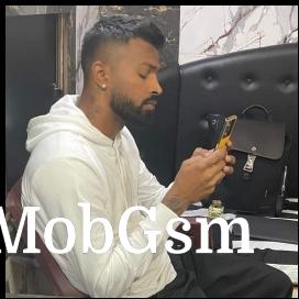 Hardik Pandya handling what looks like the Poco X5