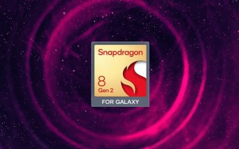 Promo images feature a new "Snapdragon 8 Gen 2 for Galaxy" logo
