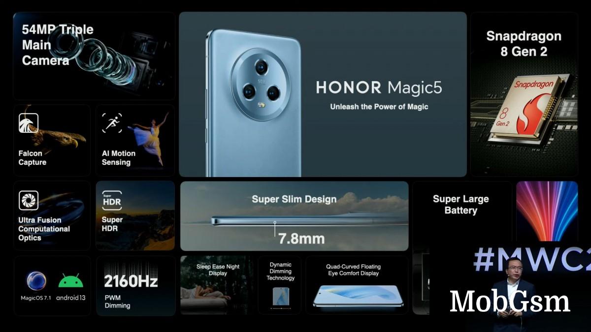 Honor Magic5 Pro unveiled with a custom 1/1.12