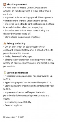 Nothing OS 1.5 changelog