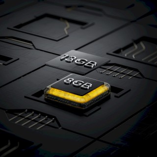 up to 8GB of real plus up to 5GB of virtual RAM
