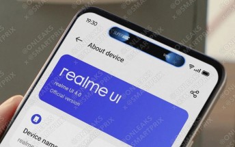 Realme's version of Apple's Dynamic Island shown in leaked images