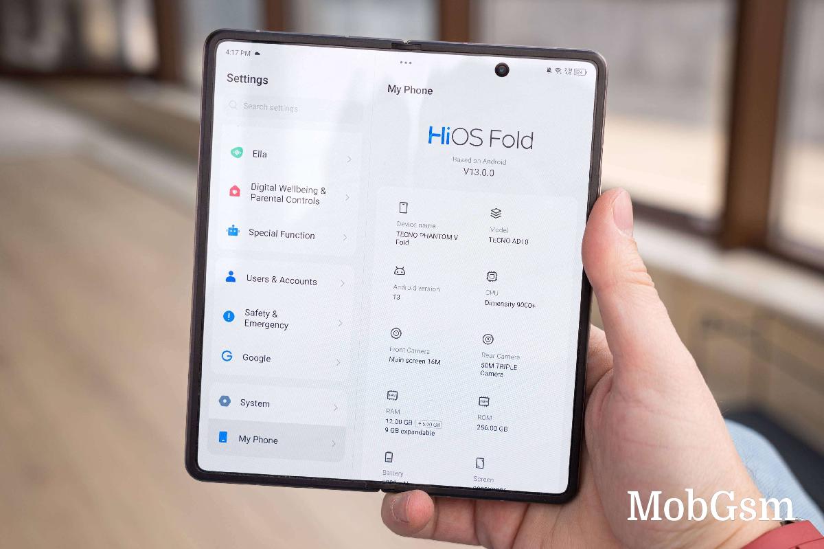 Tecno Phantom V Fold announced - new blood in the foldables market