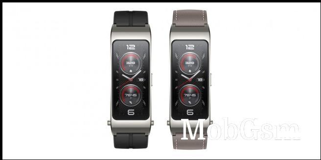 TalkBand B7 in Luminous Black and Sky Gray