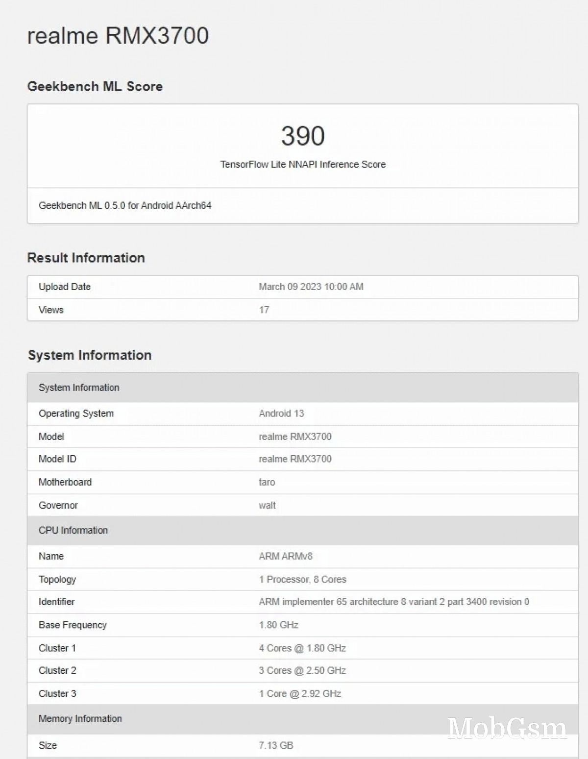 Reame GT Neo 5 SE appears with an underclocked Snapdragon 8+ Gen 1