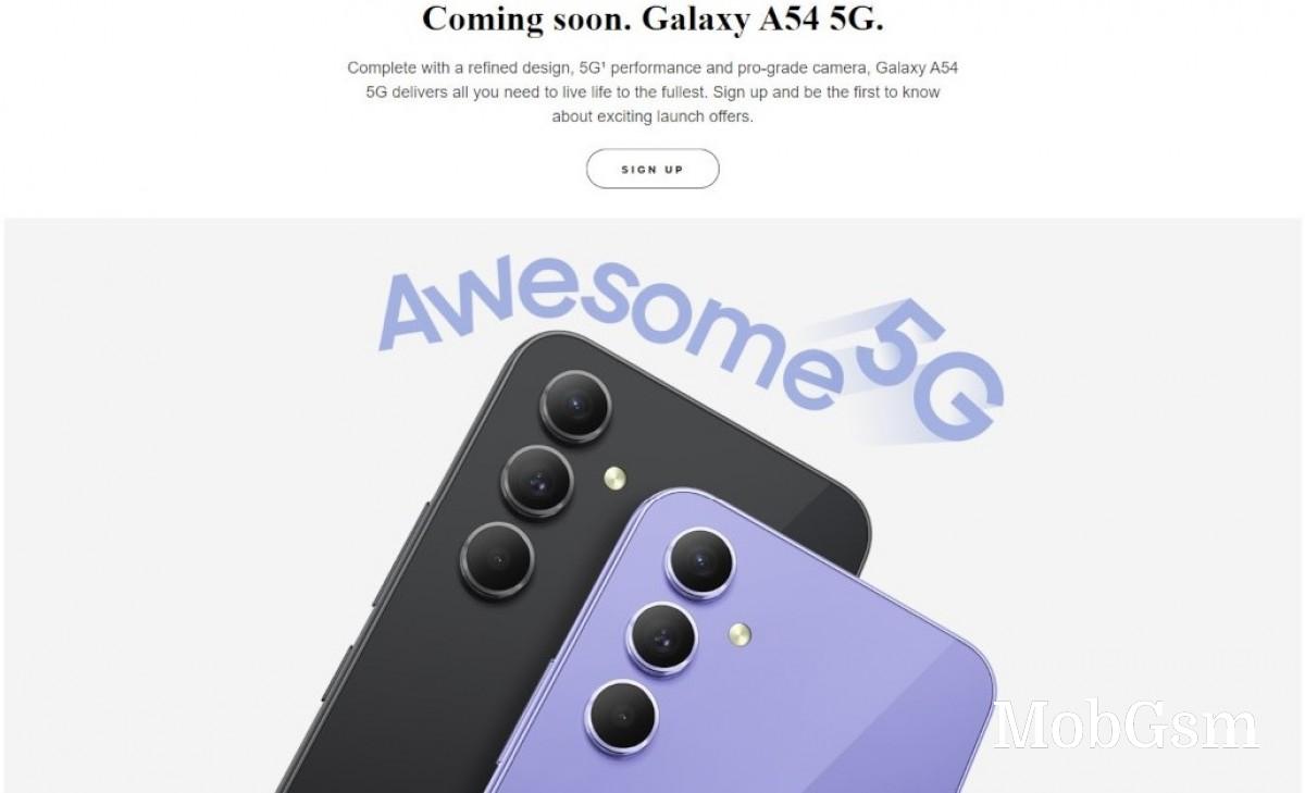 Samsung Galaxy A54 5G teased with 