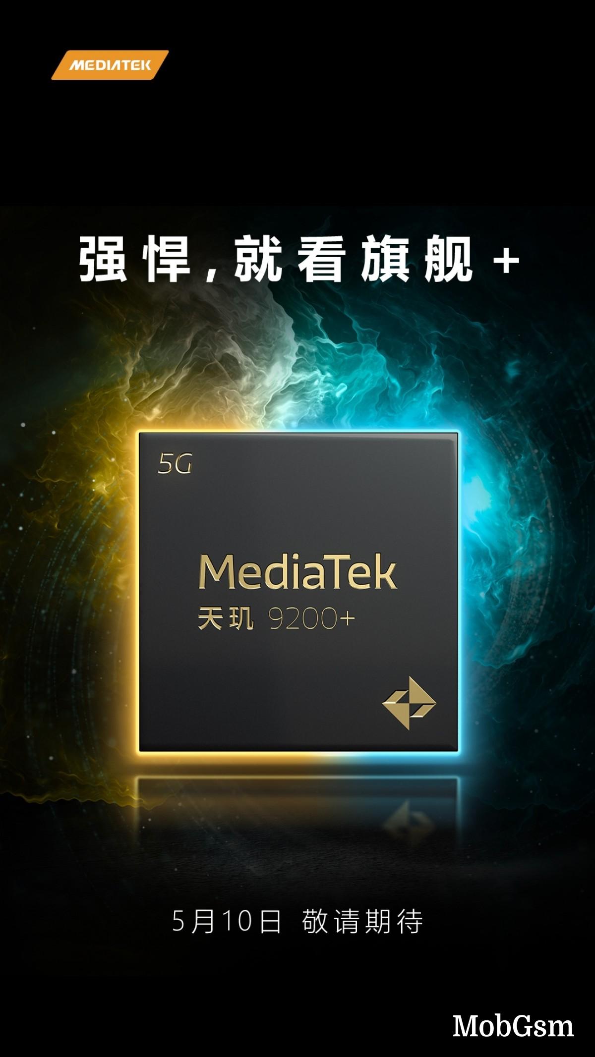 Mediatek will unveil Dimensity 9200+ on May 10