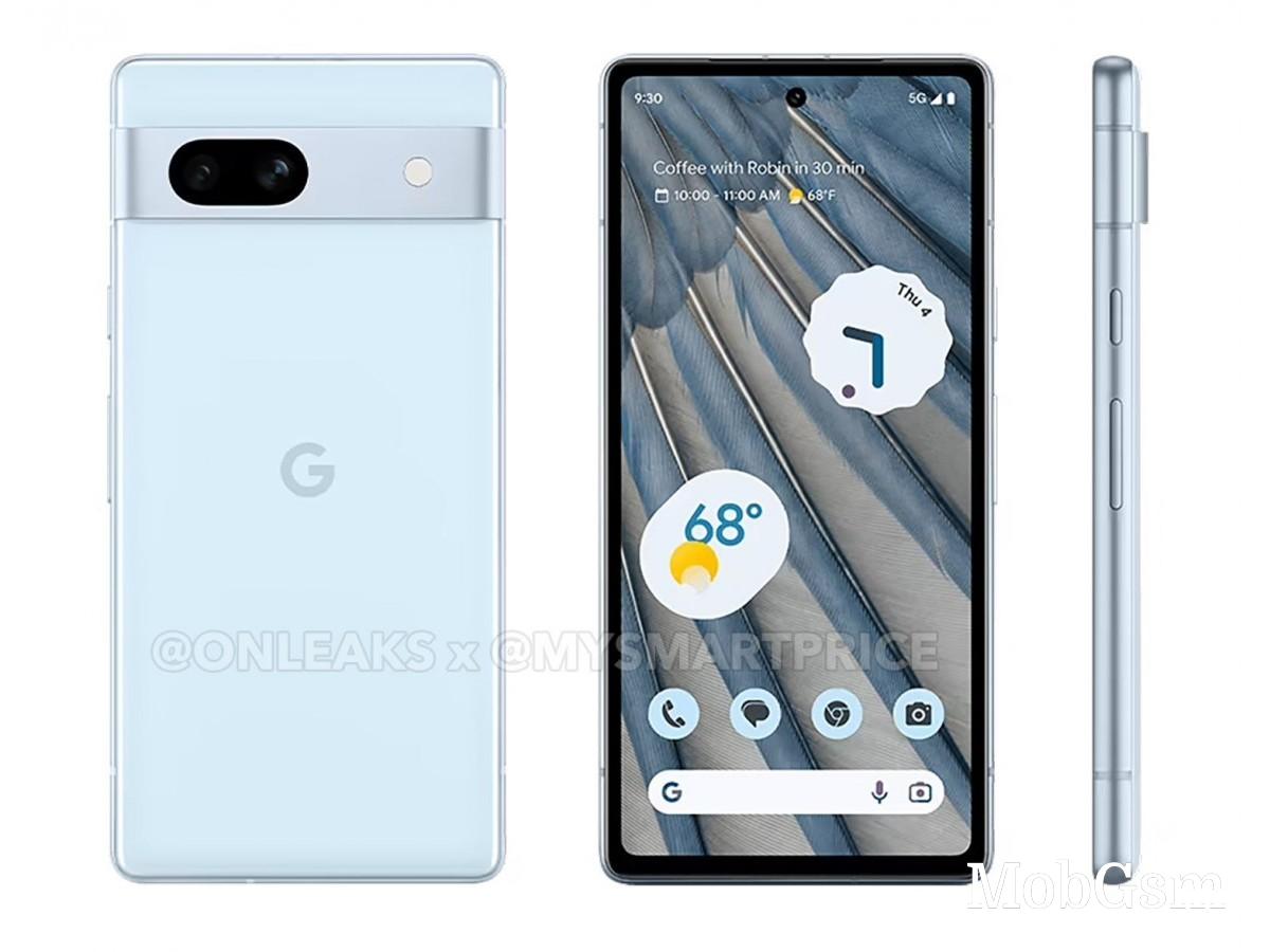 Google Pixel 7a leaked render