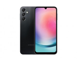 Galaxy A24 in black and green