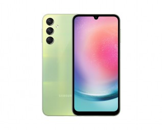 Galaxy A24 in black and green