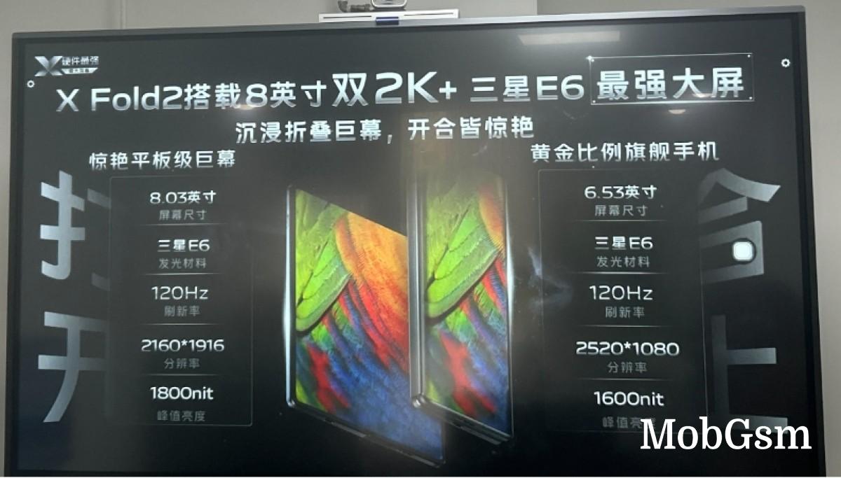 Leaked vivo X Fold2 specs confirm rumors - Snapdragon 8 Gen 2, 120W charging