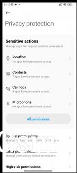 App permissions