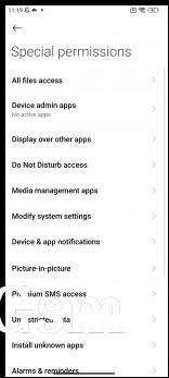 App permissions