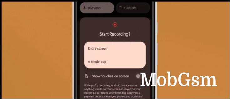Android 14 will make the screen recording feature more privacy-friendly