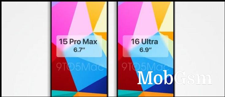 iPhone 16 Pro Max renders leak showing it next to the iPhone 15 Pro Max