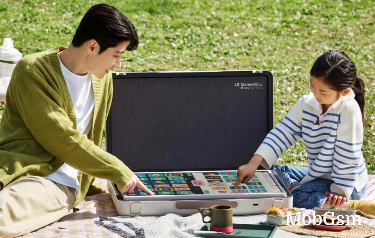 The LG StanbyME Go puts a screen and some speakers inside a briefcase