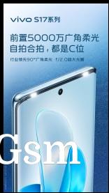 vivo S17 cameras details