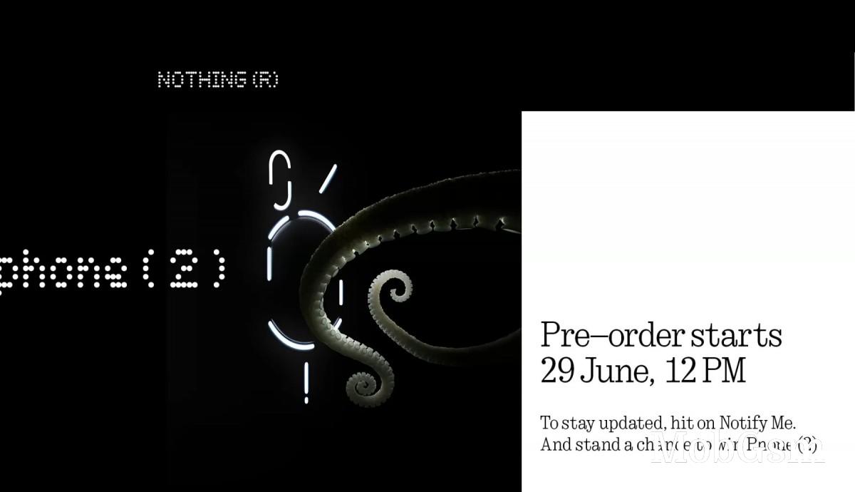 Nothing Phone (2) pre-orders in India start on June 29