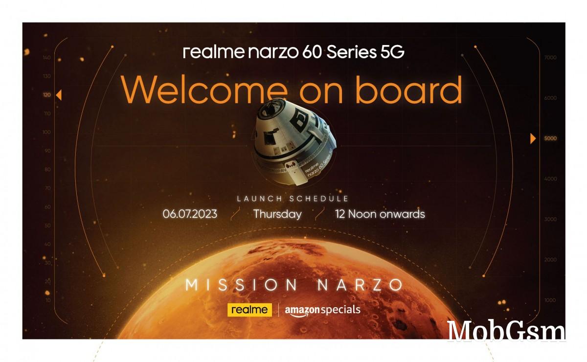 Realme will unveil the Narzo 60 series on July 6