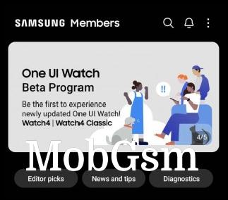 Go through this banner in Samsung Members to sign up for the One UI 5 Watch beta