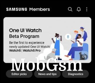 Go through this banner in Samsung Members to sign up for the One UI 5 Watch beta