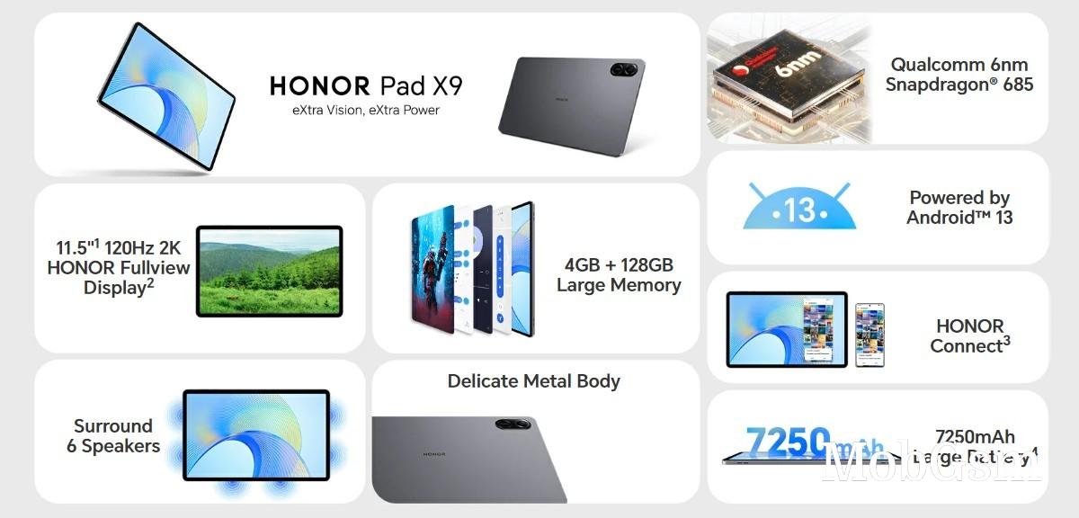 Honor Pad X9 arrives with an 11.5