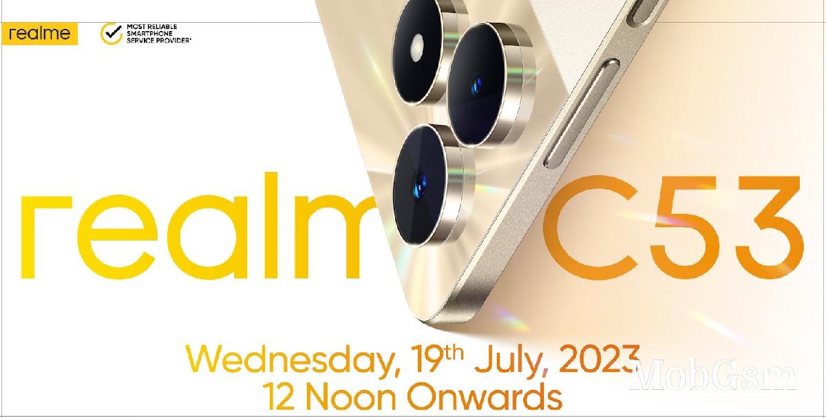 New Realme C53 with 108MP camera is coming on July 19