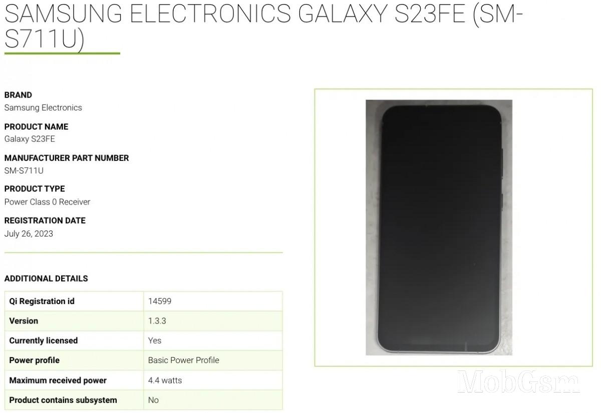 Samsung Galaxy S23 FE appears on WPC, exec confirms its 