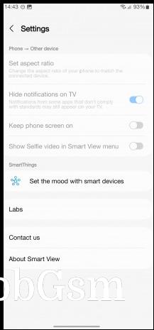 Accessing Google Cast via the Smart View menu