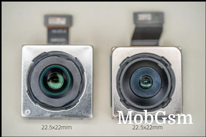 The camera module for the upcoming ZTE camera phone (left) and the old module (right)