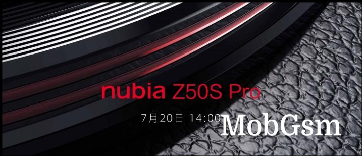 ZTE nubia Z50S Pro launching on July 20