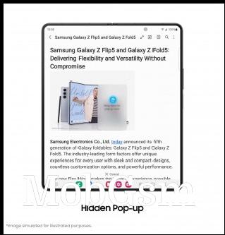 Hiden pop-up and pop-up view to multi window