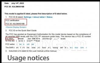 Samsung Galaxy Tab S9 FE Global variant certified on FCC