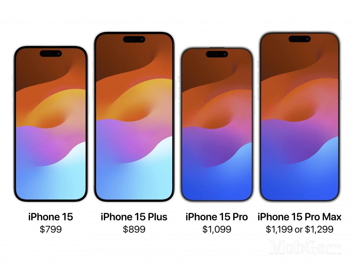 iPhone 15 series pricing