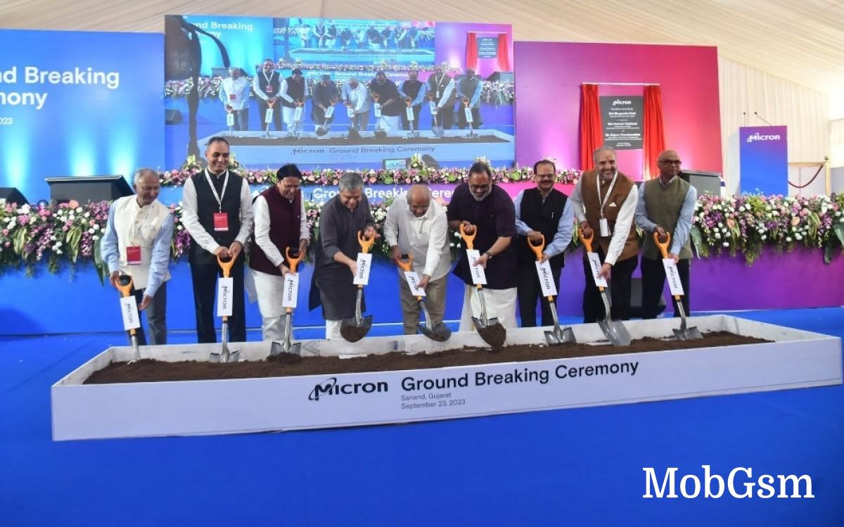 Micron begins building semiconductor plant in India