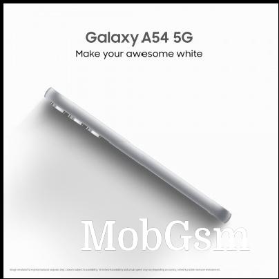 Galaxy A54 in White will soon be available in India