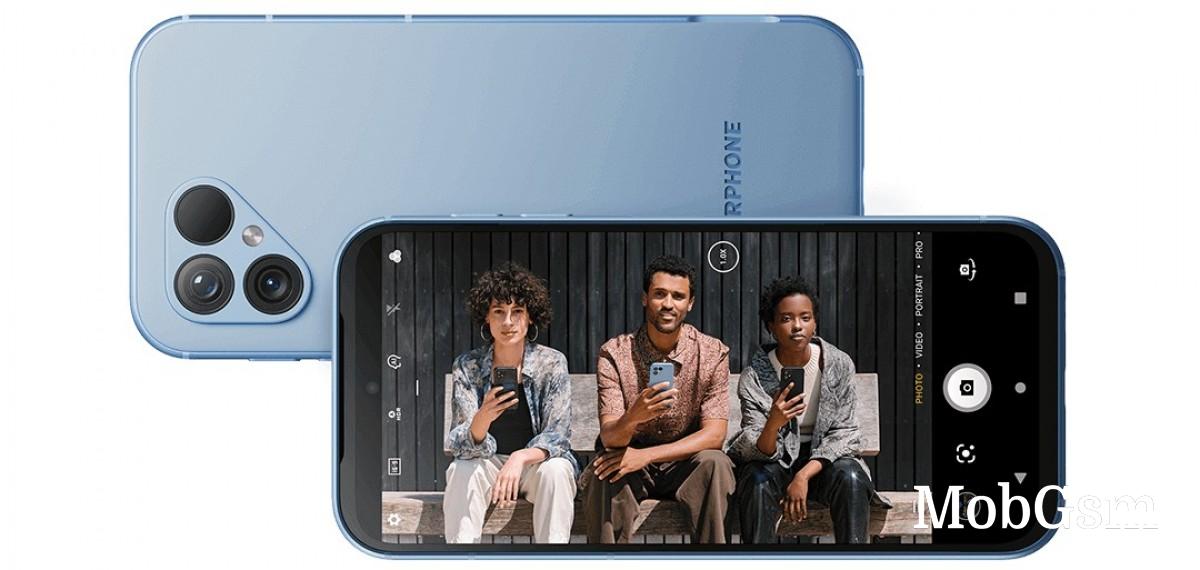 Higher quality cameras on the Fairphone 5 (50+50MP back, 50MP front)