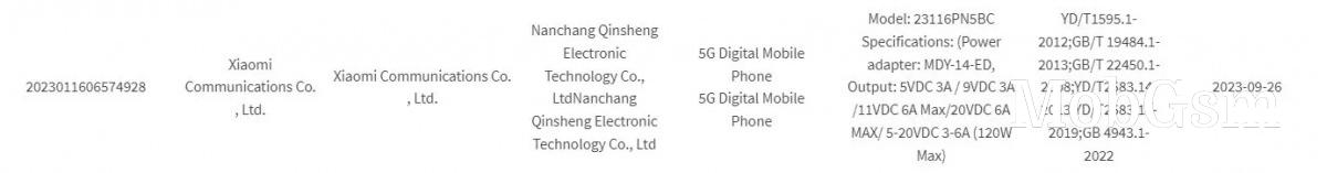 Xiaomi 14 Pro certified with 120W fast charging