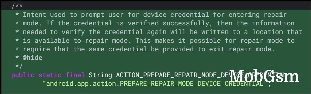 A description of Repair Mode in the AOSP source code