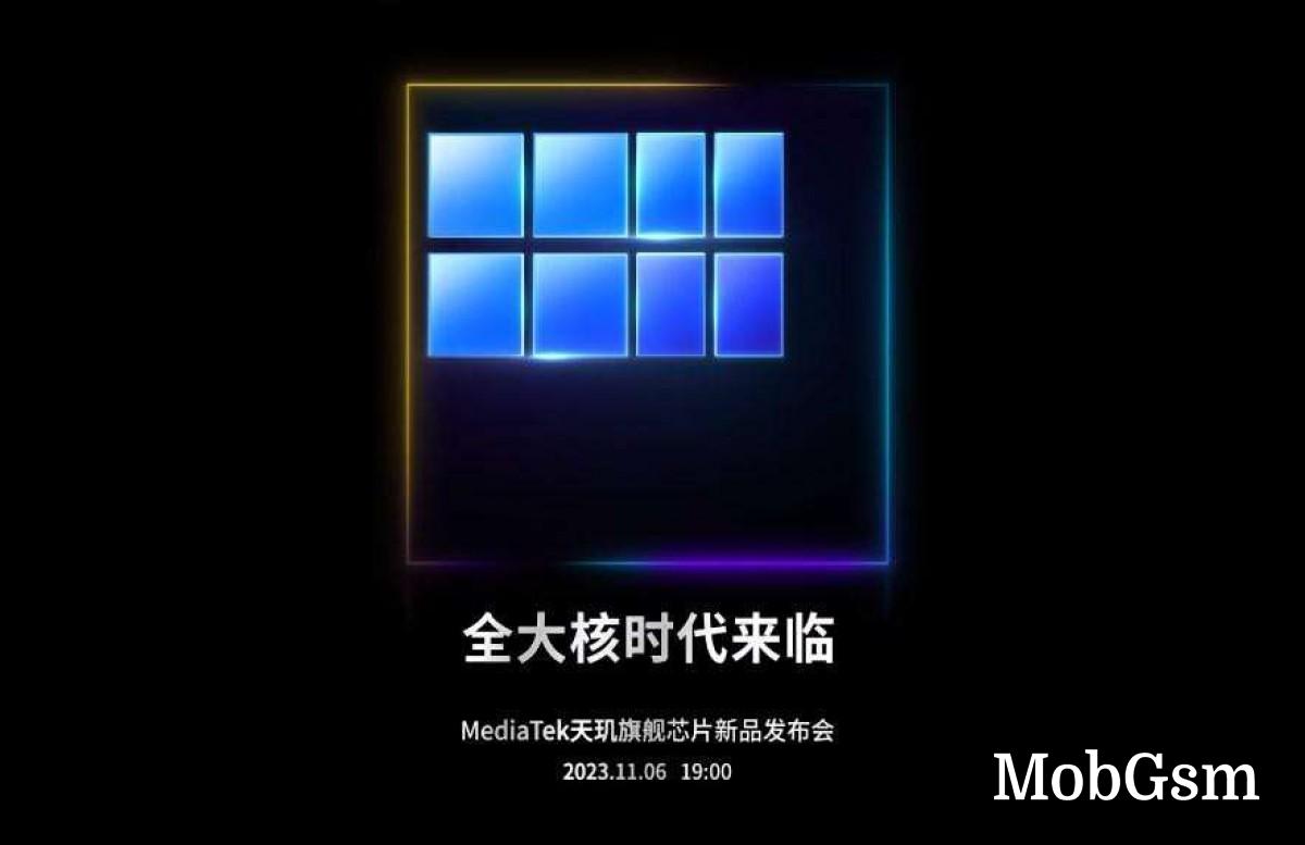 Official: MediaTek Dimensity 9300 is coming on November 6