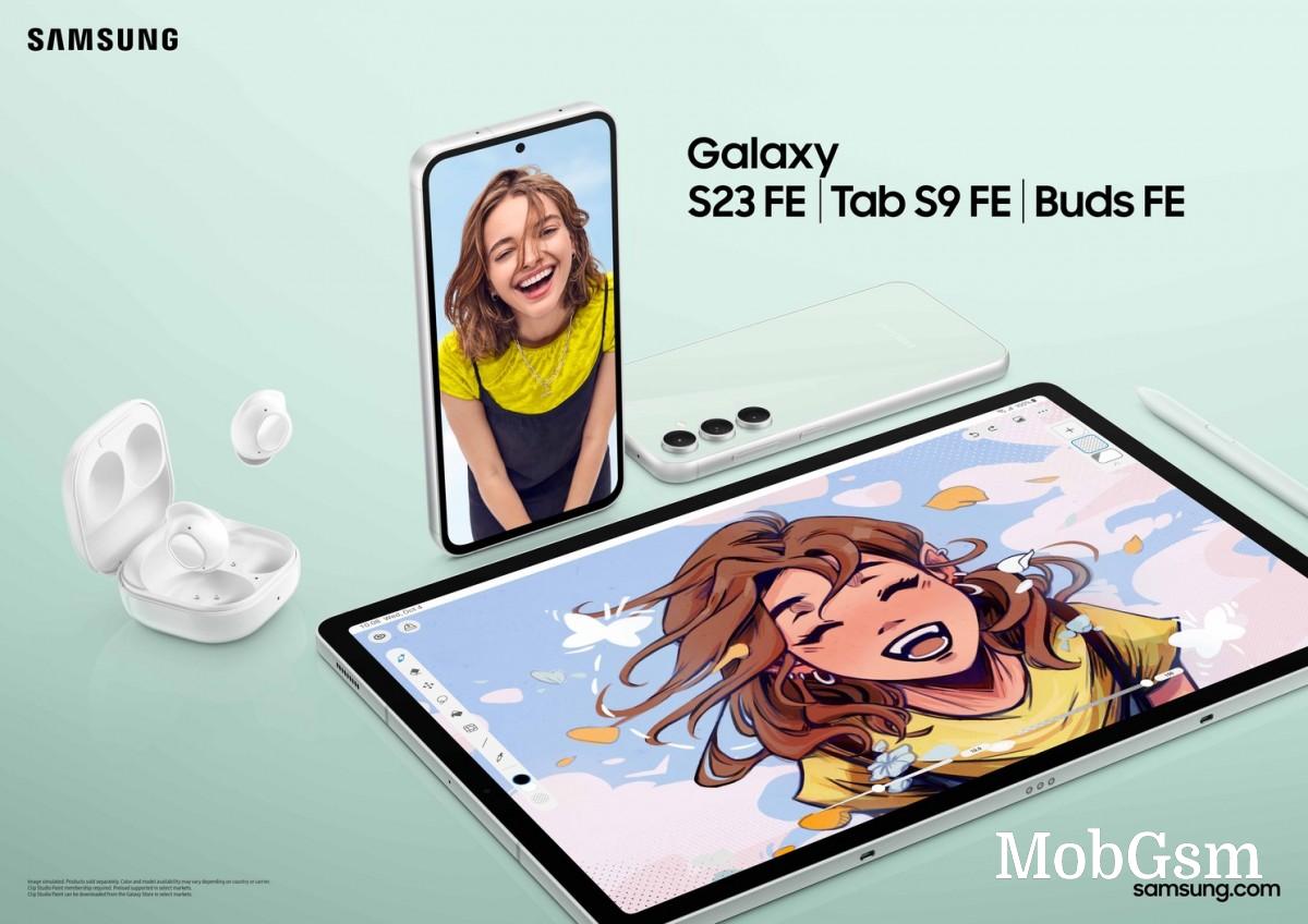 Samsung Galaxy Tab S9 FE and Buds FE announced