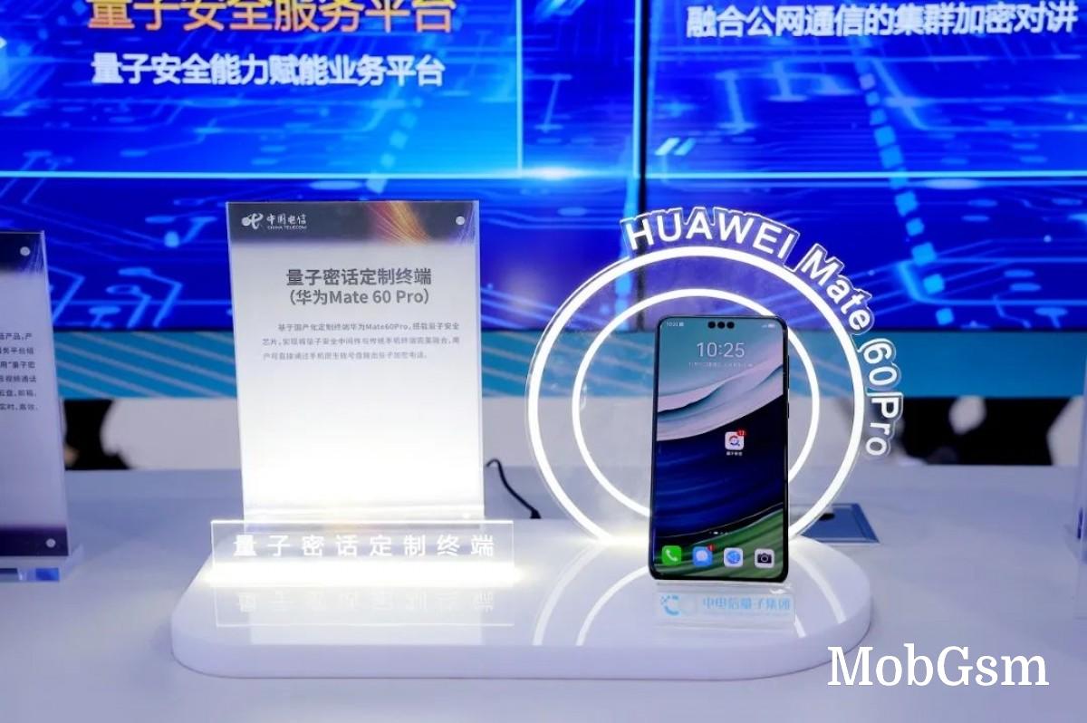 China Telecom unveils a Huawei Mate 60 Pro with quantum security