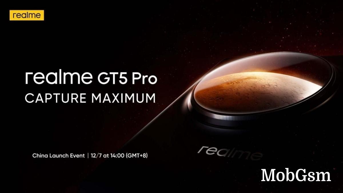 Realme GT5 Pro is arriving on December 7