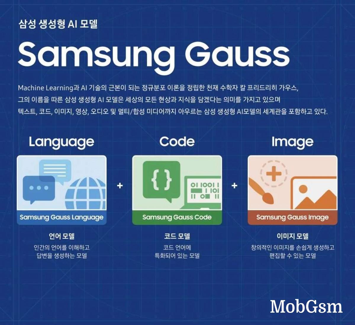 Samsung unveils Gauss - its own Generative AI that