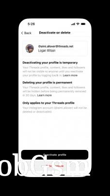 You can now delete your Threads account without affecting your Instagram account