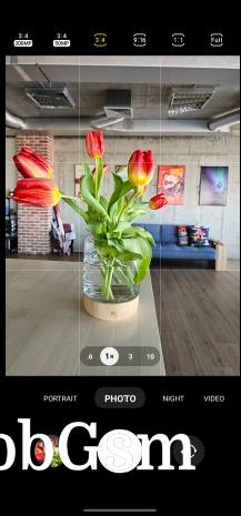 The camera app on the Galaxy S23 Ultra